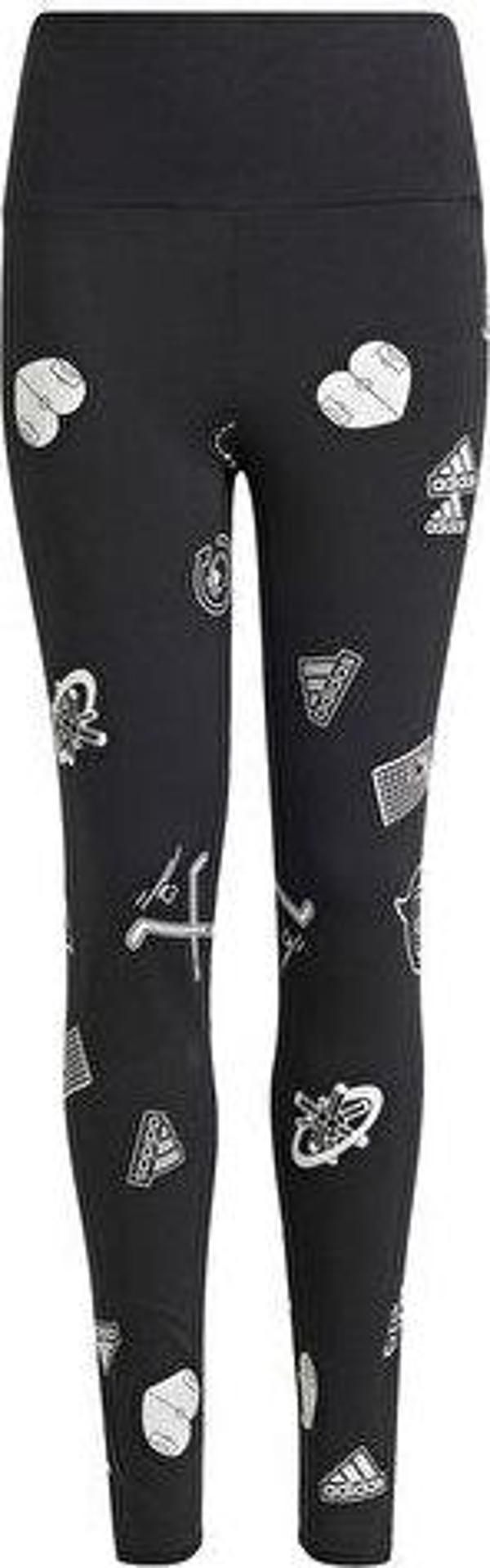 adidas Jg Bluv Leg Çocuk Günlük Tayt IN3302 Siyah - Image 1