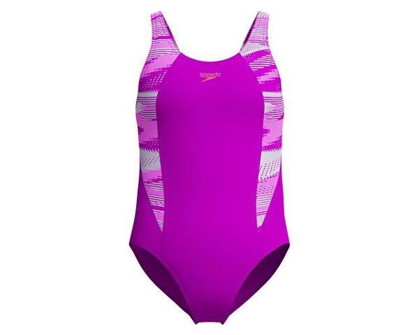 Speedo Hyperboom Splice Muscleback Jf Pink Kız Çocuk Mayosu 8-00372918627 Pembe - Image 1