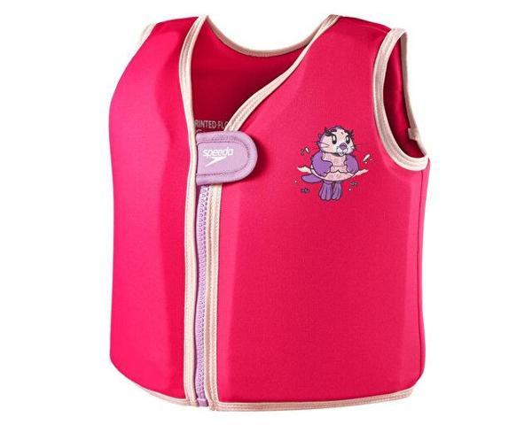 Speedo Printed Float Vest iu Pink/Purple Çocuk Can Yeleği 8-1225214687 Pembe - Image 1