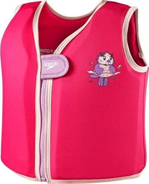 Speedo Printed Float Vest iu Pink/Purple Çocuk Can Yeleği 8-1225214687 Pembe - Image 1