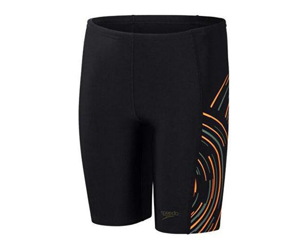 Speedo Plmt Prnt Jam Jm Black/Green Erkek Çocuk Mayosu 8-00317017375 Siyah - Image 1