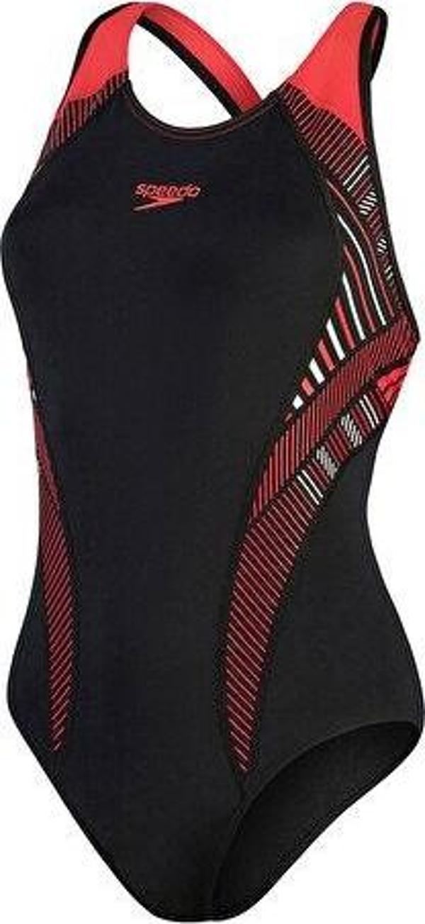 Speedo Plmt Pt Lnbk Kadın Yüzücü Mayosu 8-00305414841 Siyah - Image 1