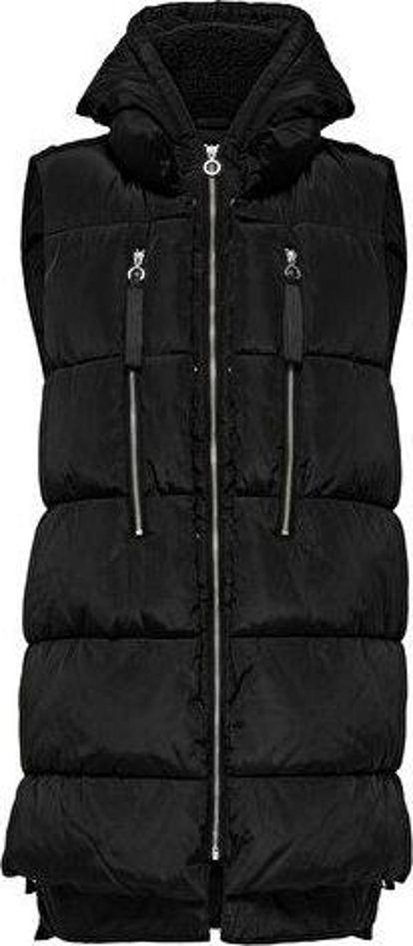 Only Onlnora Puffer Waistcoat Cc Otw Kadın Yeleği 15235033-BLACK Siyah - Image 1