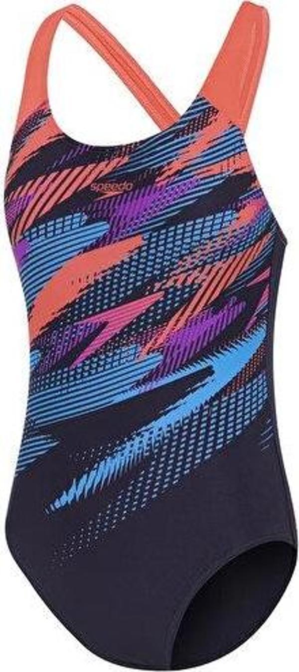 Speedo Digi Plmt Spbk Jf Blue Kız Çocuk Mayosu 8-00262518192 Mavi - Image 1