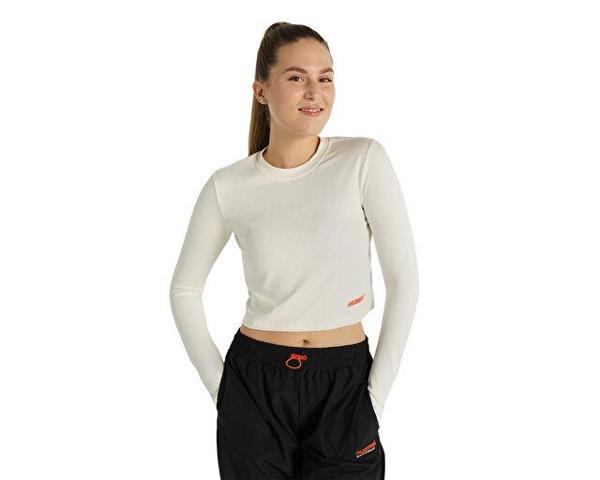 Hummel Dolby Crop T-Shirt Kadın Günlük Crop Üst 912085-9157 Bej - Image 1
