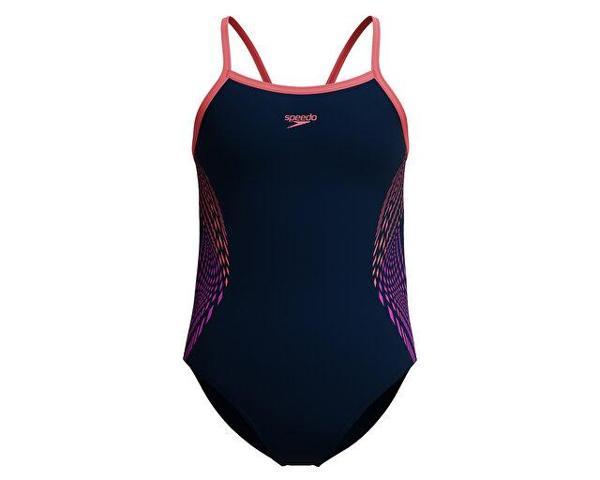 Speedo Plmt Pt Tstrp Msclbck 1Pc Jf Orange Kız Çocuk Mayosu 8-00374918375 Turuncu - Image 1
