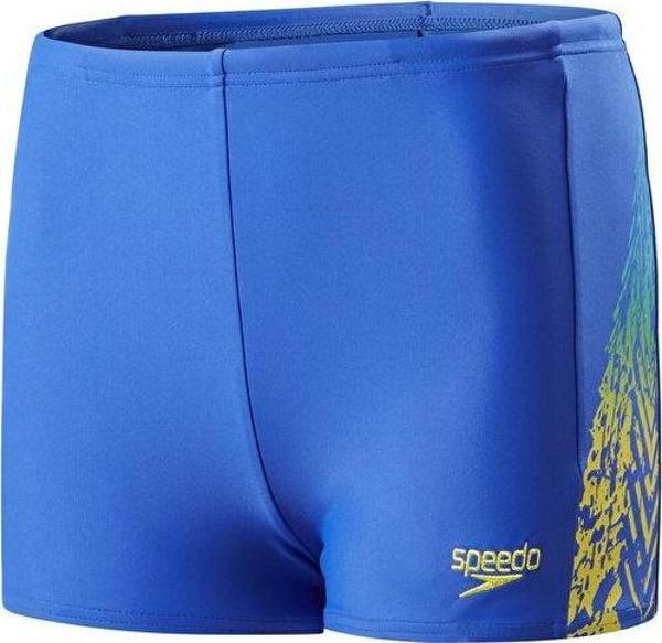 Speedo Erkek Çocuk Mayosu mAvi Logo Pnl Asht Jm Blu Yellow 8-09312C220 - Image 1