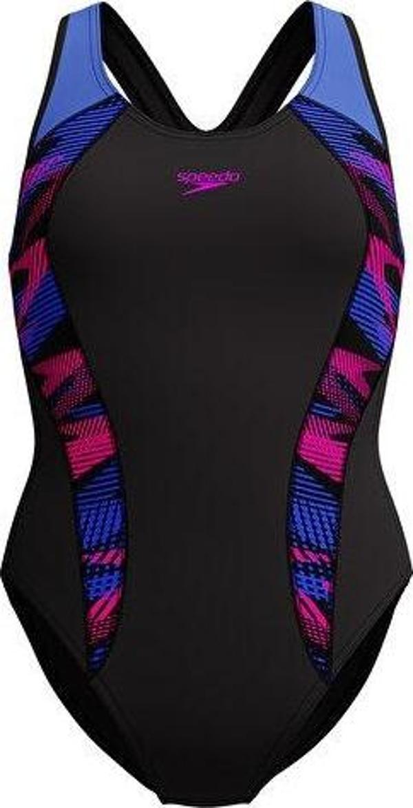 SPEEDO PLMT PT LNBK AF BLACK Kadın Yüzme Mayosu 8-00305418177 Siyah - Image 1
