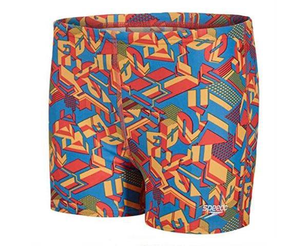 Speedo Erkek Çocuk Mayosu Renkli Alv Asht Jm Blue Red 8-33162B487 - Image 1