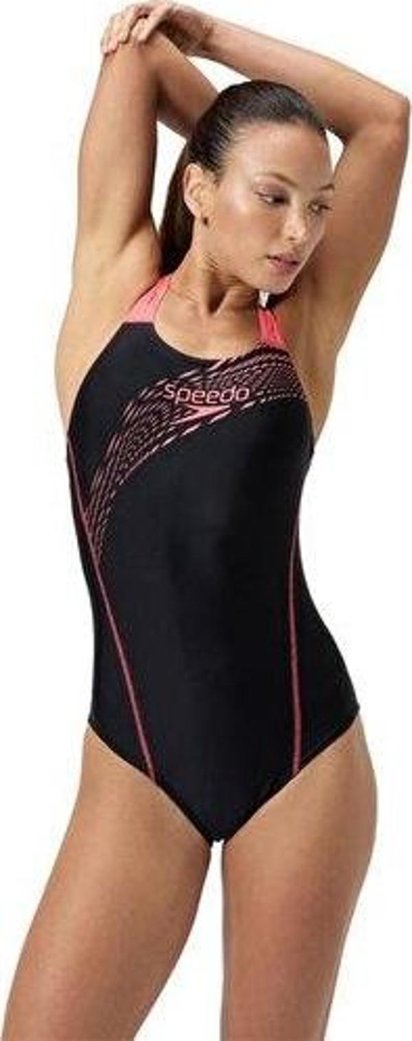 Speedo Speedo Medley Logo Mdlt Af Kadın Yüzme Mayosu 8-1347417926 Turuncu - Image 1