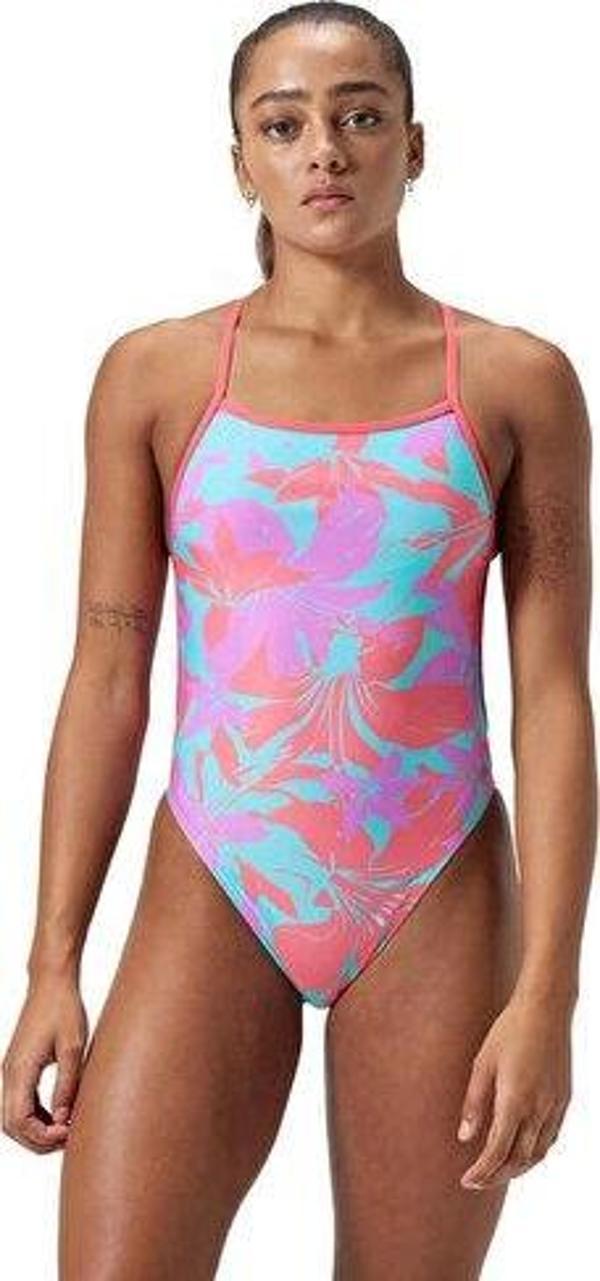Speedo Alov Digi Vbk Af Purple Kadın Yüzücü Mayosu 8-1284318093 Mor - Image 1
