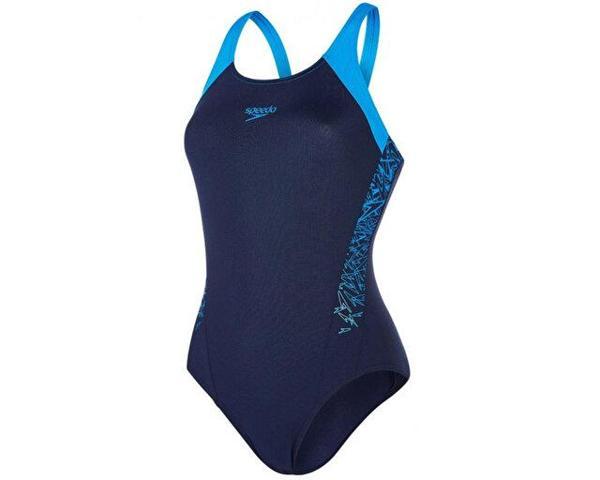 Speedo Lacivert Kadın Mayosu 8-108213163 Boom Spl Msbk Af Navy Blu - Image 1