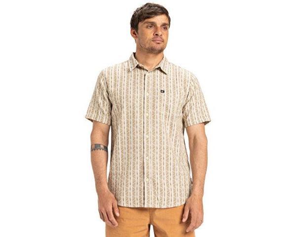 Quiksilver Street Way Ss Erkek Günlük Gömlek EQYWT04608-SFA8 Kahverengi - Image 1