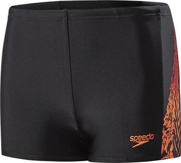 Speedo Siyah Erkek Çocuk Mayosu 8-09312C221 Logo Pnl Asht Jm Blk Oran - Image 1