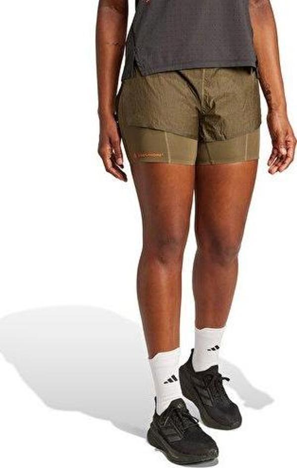 adidas Adi365 Hk2In1 W Kadın Koşu Şortu KA1859 Haki - Image 1