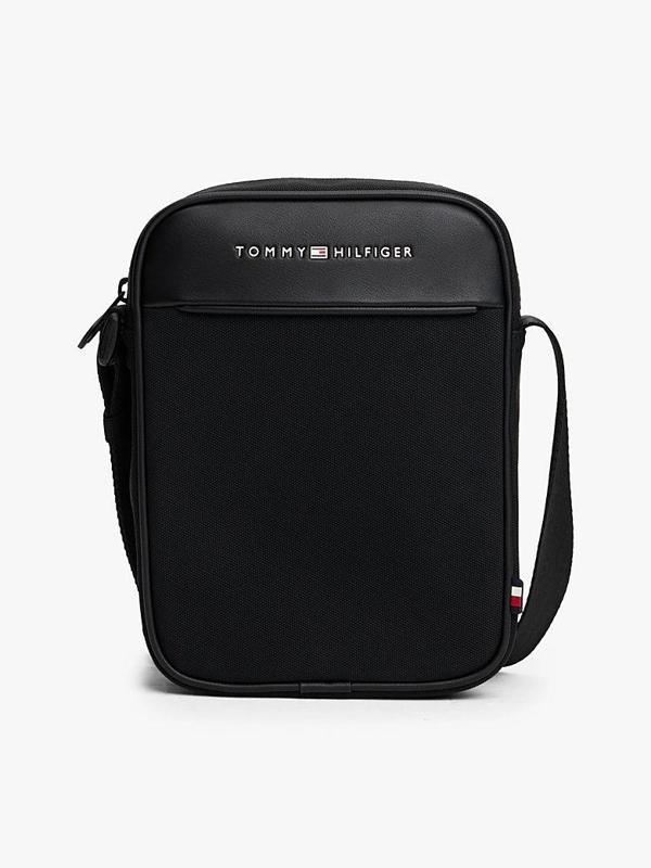 Tommy Hilfiger TH Foundation Mini Reporter Erkek Siyah Çanta AM0AM13624BDS - Image 1