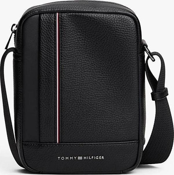 Tommy Hilfiger TH Central Mini Reporter Erkek Siyah Çanta AM0AM13632BDS - Image 1