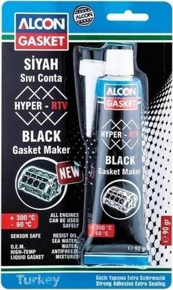 Alcon Hyper RTV Sıvı Conta Siyah 90gr  - Image 1
