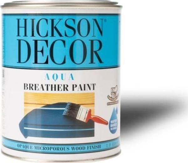 Hickson Decor Aqua Breather Paint - Ahşap Boyası 1lt-PolarWhite - Image 1