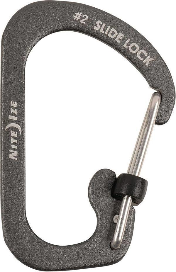 Nite Ize Slide Lock Alüminyum Karabina Siyah No:2 - Image 1