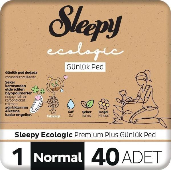 Sleepy Ecologic Premium Plus Boy 1 Normal Günlük Ped 40'lı - Image 1