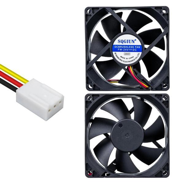 IC-216A FIRÇASIZ DC FAN 80X80X25MM 24 VOLT 3 PİN (K246) - Image 1