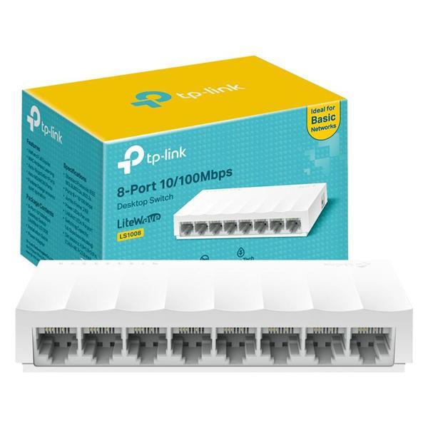 8 PORT 10/100 MBPS ETHERNET SWITCH LS1008 (K246) - Image 1