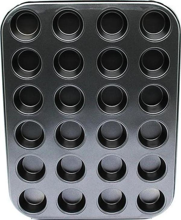 24 GÖZLÜ METAL - SİYAH MUFFIN KEK KALIBI (81) - Image 1