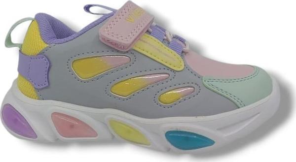 Vicco Lamb Bebek Kız Çocuk Pembe Işıklı Spor Ayakkabı - Image 1