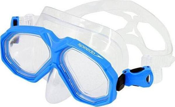 Speedo Au Dual Lenses Mask With Snrkl Blu/Blk Unisex Yüzücü Gözlüğü SOL25002C-TCBK Mavi - Image 1