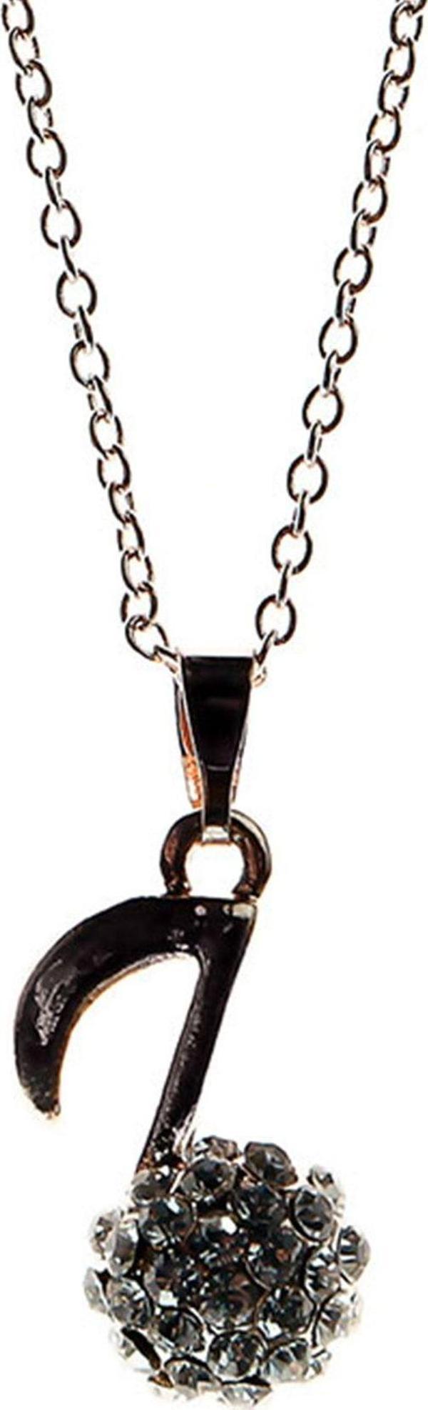 TKLY01472 Zirkon Taşlı Nota Figür Kolye - Image 1