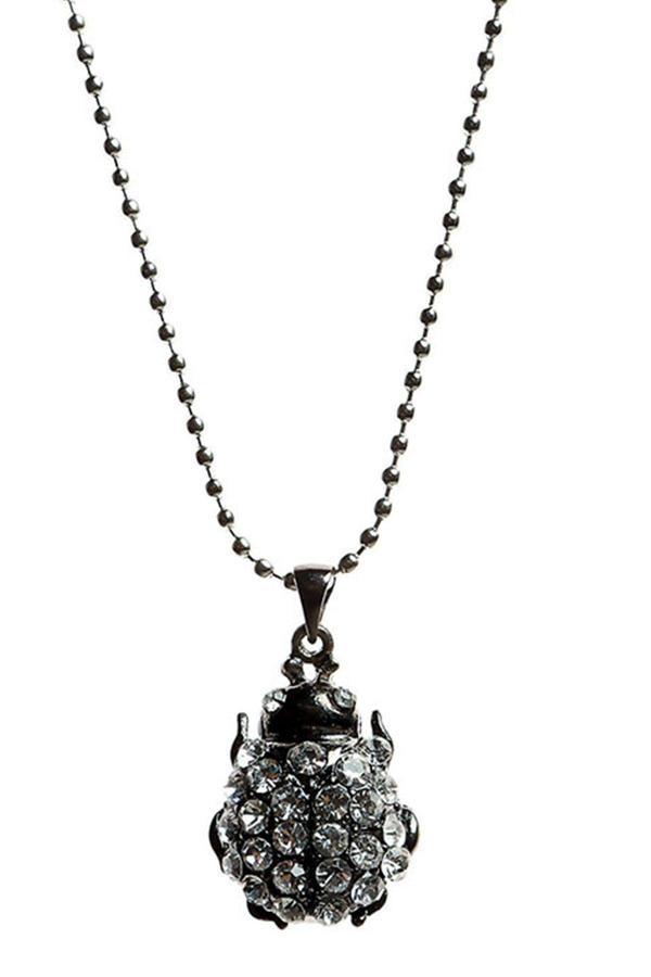 TKLY01524 Zirkon Taşlı Uğur Böceği Kolye - Image 1