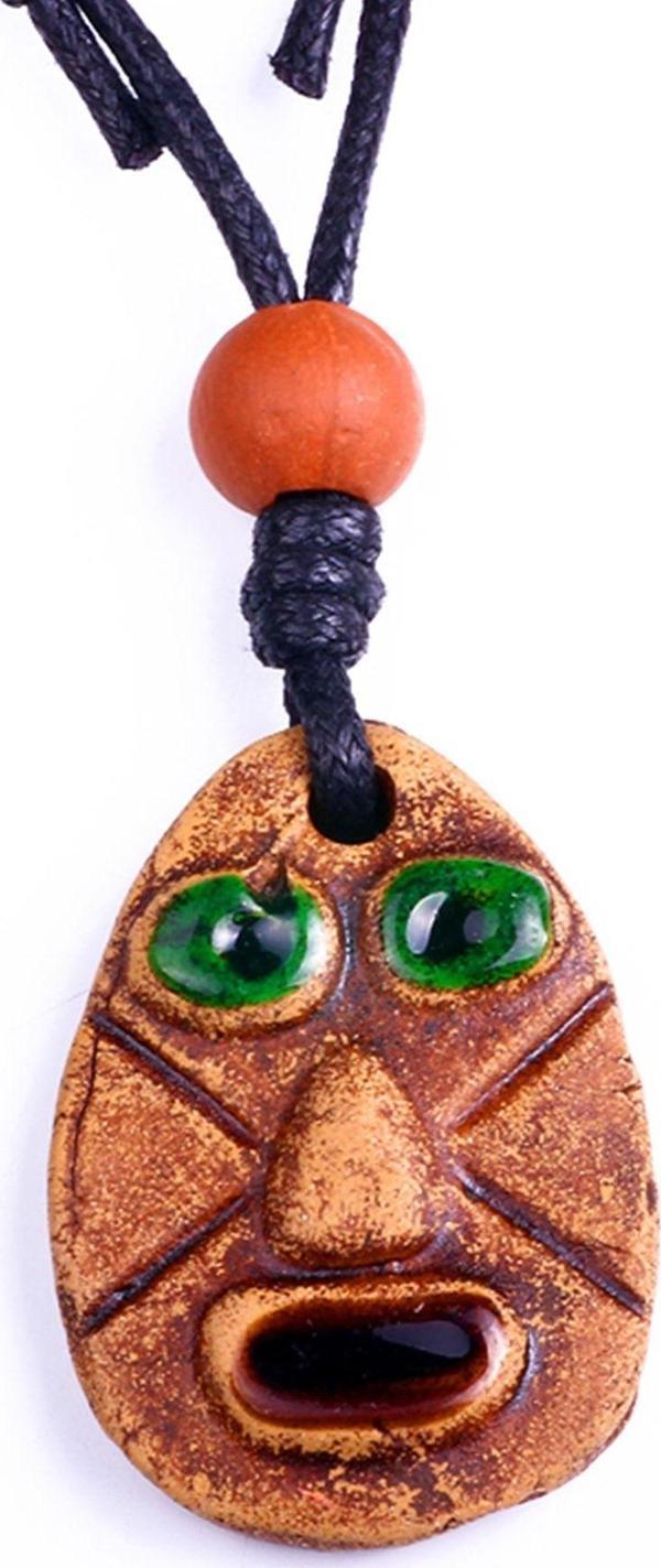 TKLY01567 Aztek Metztli Totem Natural Kolye - Image 1