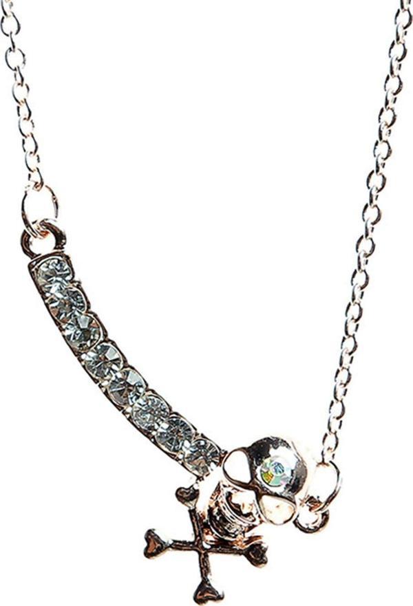 TKLY01457 Zirkon Taşlı Ölüm Simge Kolye - Image 1