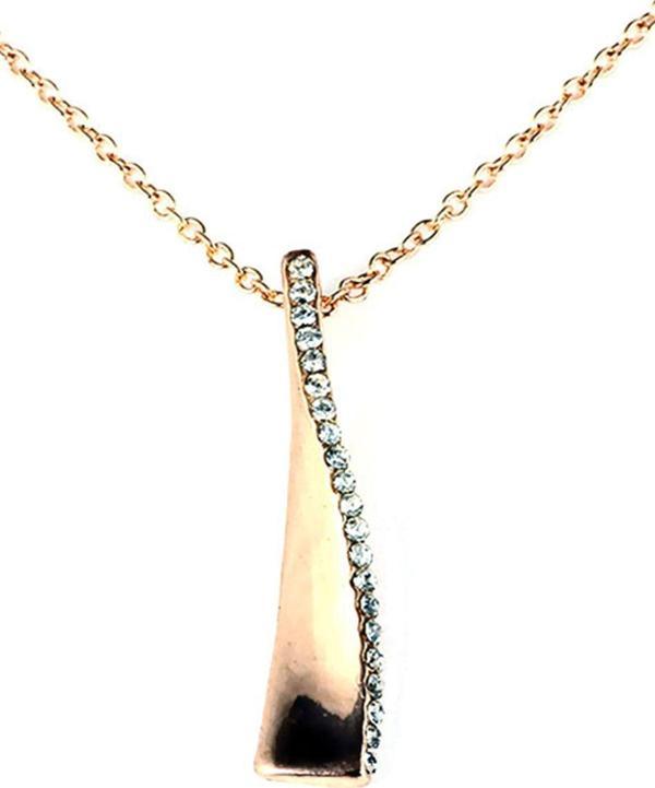TKLY01477 Sıralı Stün Zirkon Taşlı Altın Renkli Kolye - Image 1