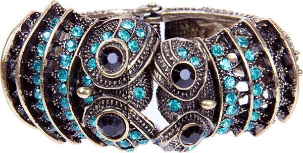 TBLK02668 Mavi Taşlı Döküm Metal Baykuş Model Kadın Bilezik 2668-2680 - Image 1