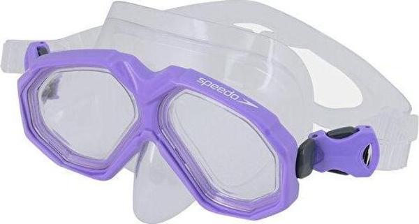 Speedo Au Dual Lenses Mask With Snrkl Purp Unisex Yüzücü Gözlüğü SOL25002C-SWDG Mor - Image 1