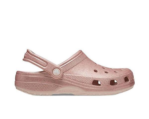 Crocs Classic Glitter Clog Kadın Terlik 205942-6WV Pembe - Image 1