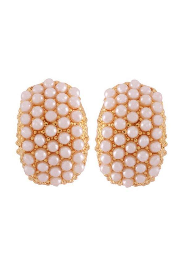TKPE00863 İnci Rüyası Oval Küpe K2 - Image 1
