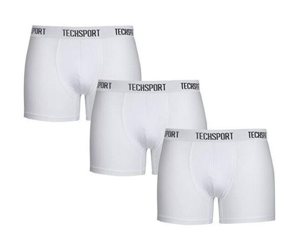 Techsport Boxer Short 3 Pack Erkek Boxer (3'lü) BX3101 Beyaz - Image 1