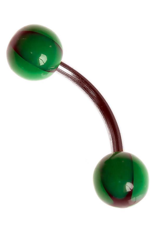TDGR00866 Curved Barbel 316 L Bioplast Piercing K7 - Image 1