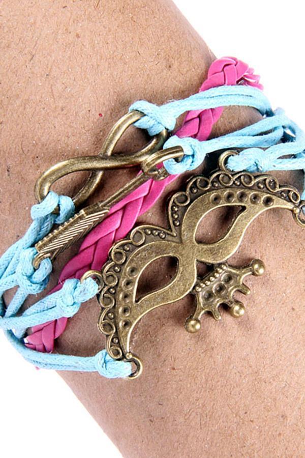 TBLK02585 Maskeli Balo Figürlü Salaş Unisex Bileklik 2571-2608 - Image 1