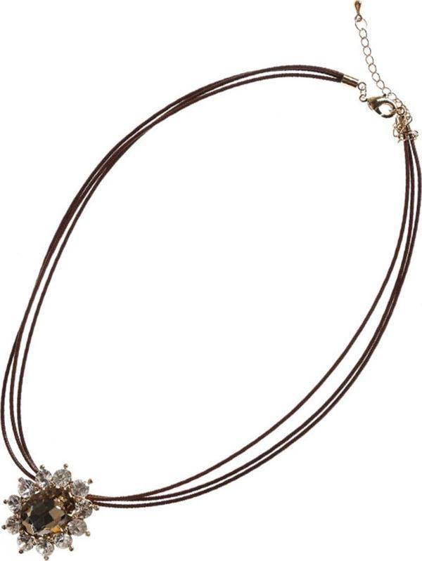 TKLY01662 Zirkon Taşlı Papatya Kolye - Image 1