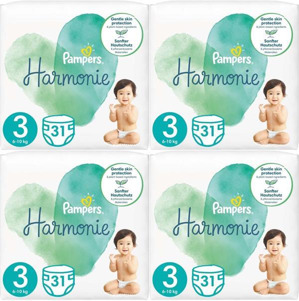 Prima Pampers Harmonie Bebek Bezi Beden:3 (6-10KG) Midi 124 Adet Avantaj Ultra Fırsat Pk - Image 1