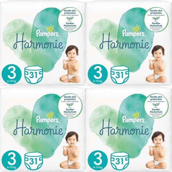 Prima Pampers Harmonie Bebek Bezi Beden:3 (6-10KG) Midi 124 Adet Avantaj Ultra Fırsat Pk - Image 1