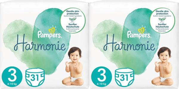 Prima Pampers Harmonie Bebek Bezi Beden:3 (6-10KG) Midi 62 Adet Ekonomik Ultra Fırsat Pk - Image 1