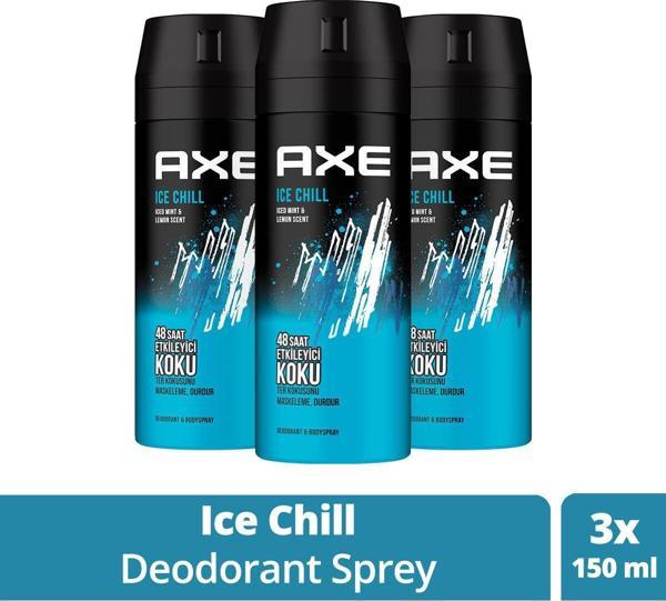 Axe Erkek Deodorant & Bodyspray Ice Chill 48 Saat Etkileyici Koku 150 ml X3 Adet - Image 1