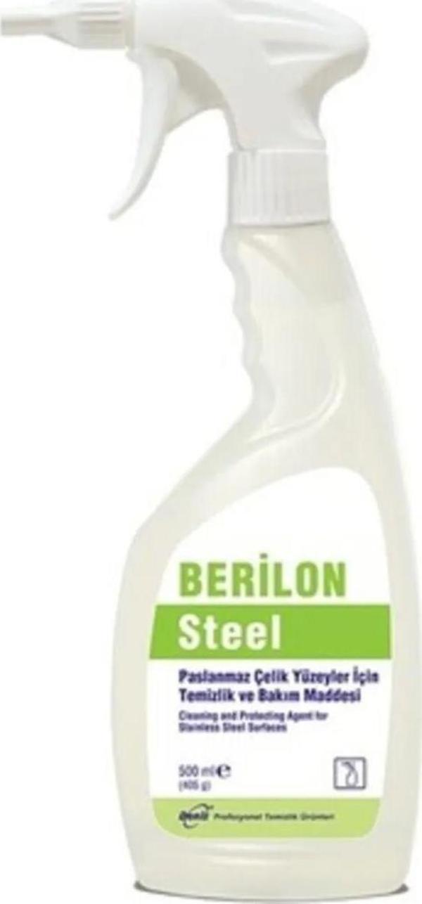 Deniz Berilon İnox Paslanmaz Çelik Metal Krom Nikel Çok Amaçlı Yüzey Temizleyici - 500 Ml. - Sprey - Image 1