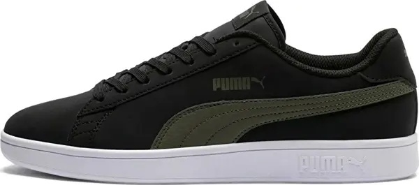 Puma Smash 3.0 Buck Erkek Siyah Olive Spor Ayakka 392336-07  - Image 1