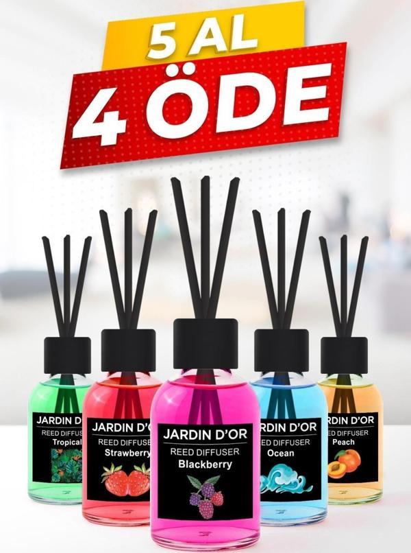 5 AL 4 ÖDE ÇUBUKLU ODA KOKUSU BLACKBERRY STRAWBERRY OCEAN TROPICAL PEACH 50 ML - Image 1